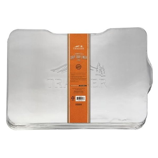 Traeger Traeger 8022007 1.26 in. Aluminum Drip Tray Liner; Silver 8022007